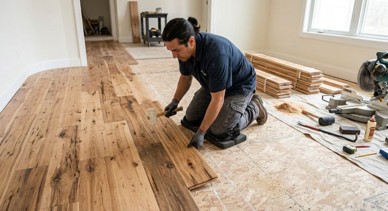 Hickory Floor Installation in Middlesex County, NJ