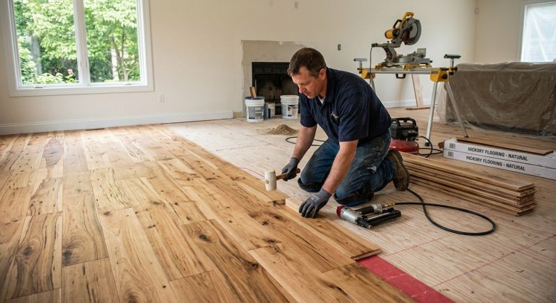 Hickory Floor Installation in Middlesex County, NJ