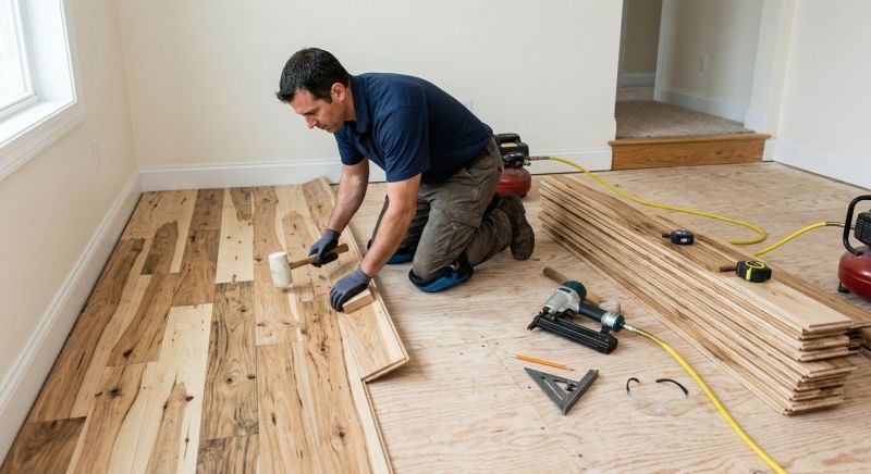 Hickory Floor Installation in Middlesex County, NJ