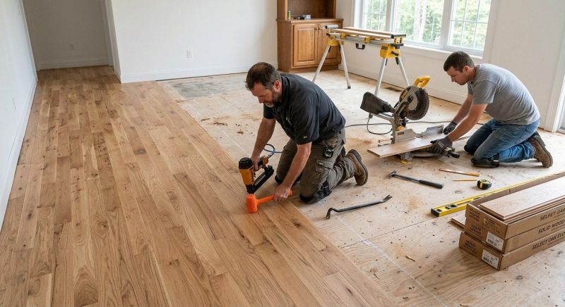 Oak Floor Installation in Hunterdon County, NJ