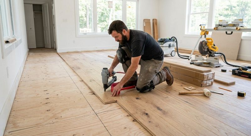 Oak Floor Installation in Jersey City, NJ