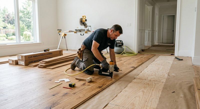 Oak Floor Installation in Roselle Park, NJ