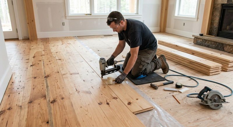 Pine Floor Installation in Middlesex County, NJ
