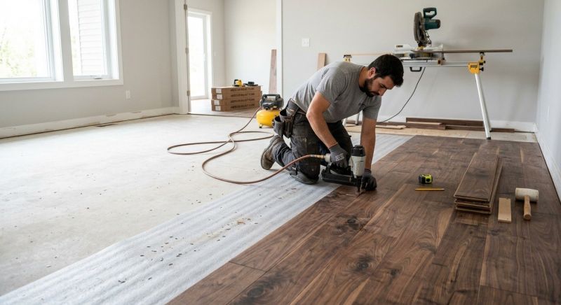 Walnut Flooring Installation in Middlesex County, NJ
